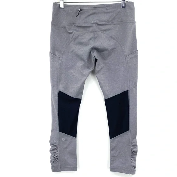💕SALE💕 Lululemon Rare Gray Pace Rival Crop - Picture 4 of 10